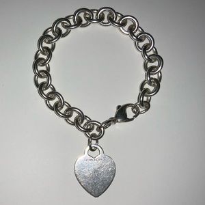 Authentic Return to Tiffany & Co. Heart Tag Bracelet Sterling Silver 925